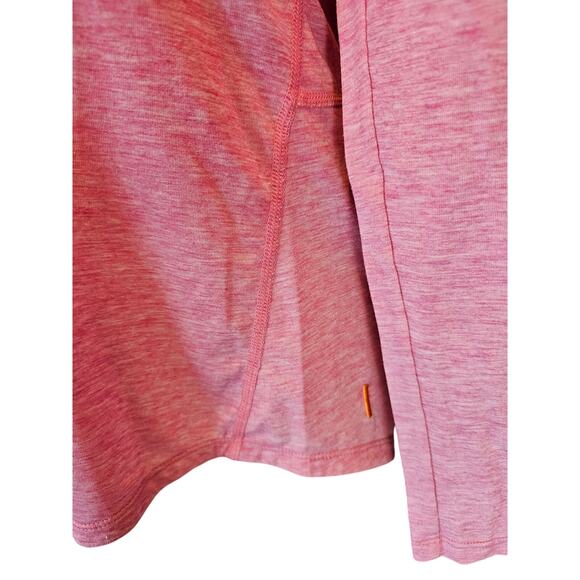Lucy sz S performance lightweight pink heathered long sleeve active yoga top - Picture 3 of 6